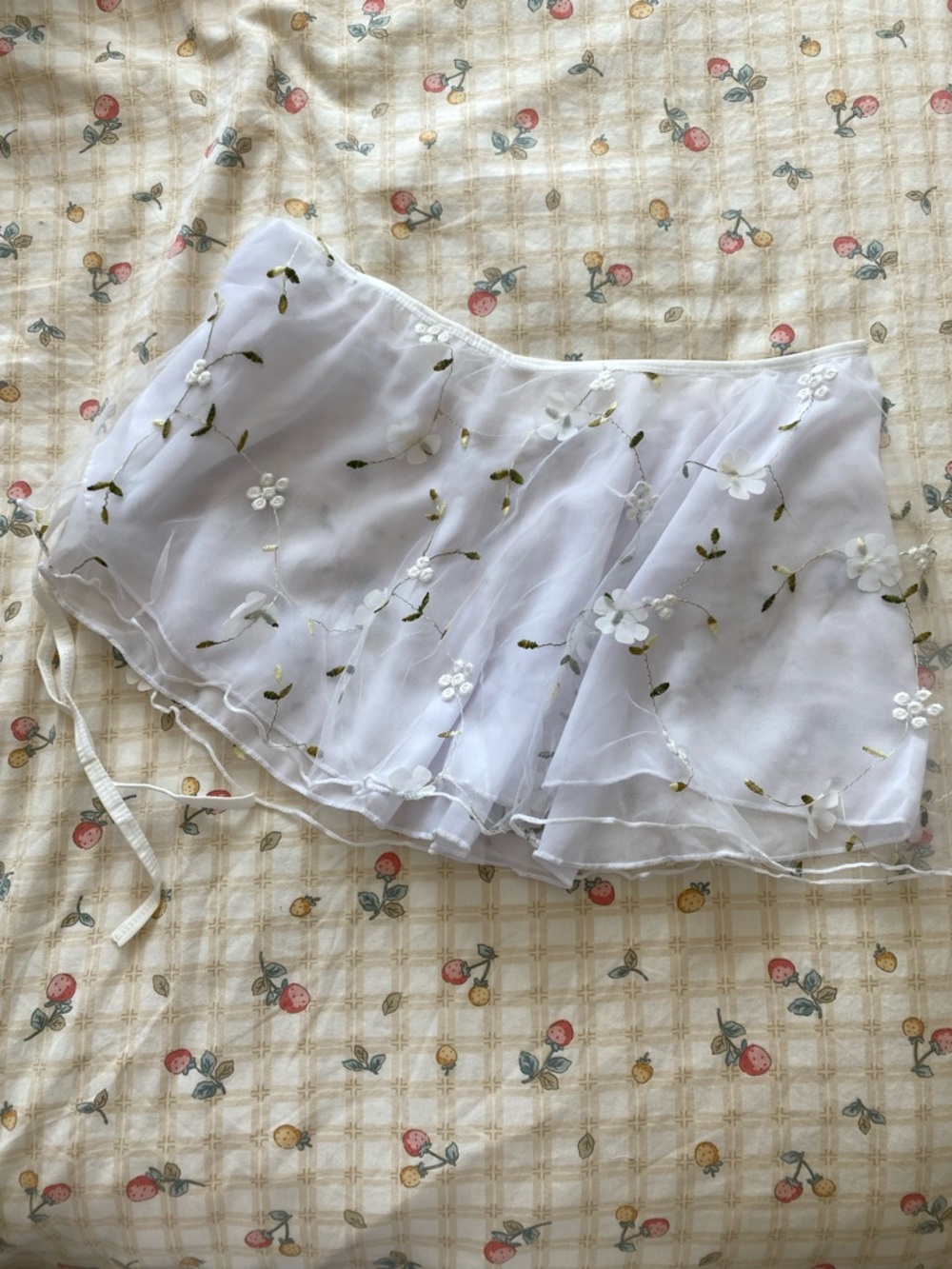 Floral Ballet Wrap Skirt - Picture 2 of 2